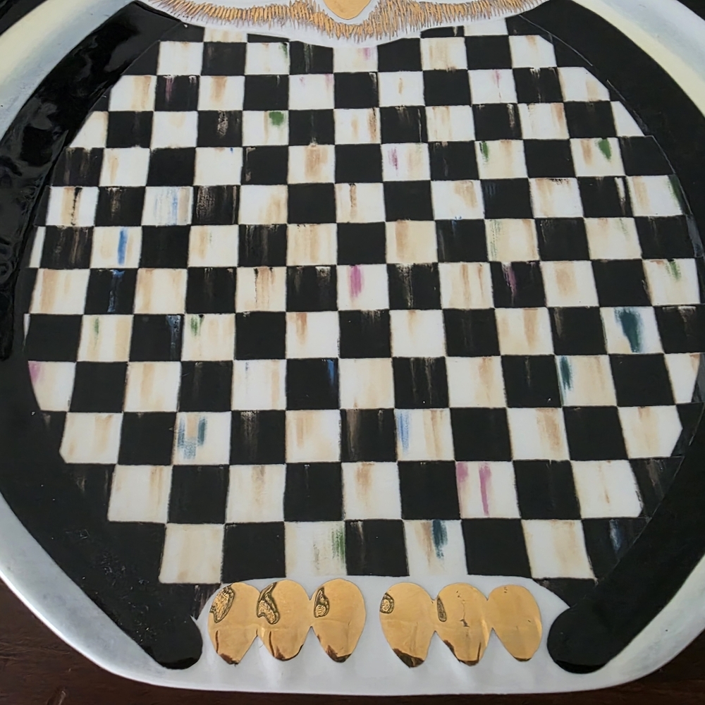 MacKenzie-Childs Courtly Owl Platter - Picture 5 of 5